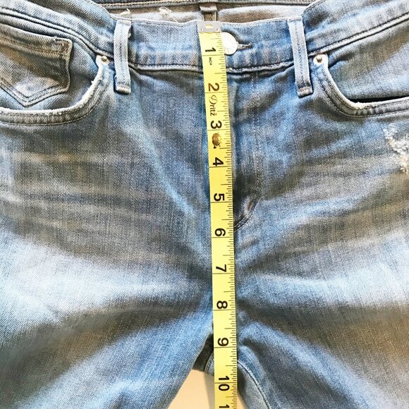 AGOLDE Sophie Crop Jeans Outsider Distressed Skinny Light Wash Womens 25 - Picture 10 of 11